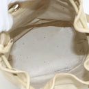 CHANEL Shoulder Bag Caviar Skin Cream Gold CC Auth BA11064-16