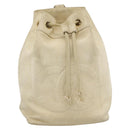 CHANEL Shoulder Bag Caviar Skin Cream Gold CC Auth BA11064-2