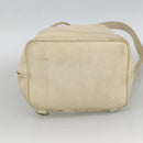 CHANEL Shoulder Bag Caviar Skin Cream Gold CC Auth BA11064-9