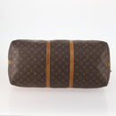LOUIS VUITTON Monogram Keepall Bandouliere 55 Boston Bag M41414 LV Auth BA11072-5