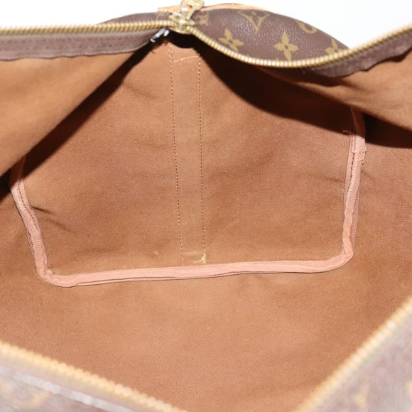 LOUIS VUITTON Monogram Keepall Bandouliere 55 Boston Bag M41414 LV Auth BA11072