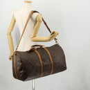 LOUIS VUITTON Monogram Keepall Bandouliere 55 Boston Bag M41414 LV Auth BA11072-26