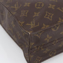 LOUIS VUITTON Monogram Sac Plat Hand Bag M51140 LV Auth BA11074-11