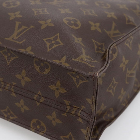 LOUIS VUITTON Monogram Sac Plat Hand Bag M51140 LV Auth BA11074