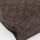 LOUIS VUITTON Monogram Sac Plat Hand Bag M51140 LV Auth BA11074-13