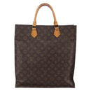 LOUIS VUITTON Monogram Sac Plat Hand Bag M51140 LV Auth BA11074-3