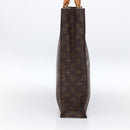 LOUIS VUITTON Monogram Sac Plat Hand Bag M51140 LV Auth BA11074-4