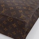 LOUIS VUITTON Monogram Sac Plat Hand Bag M51140 LV Auth BA11075-9