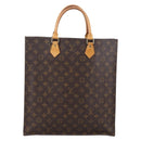 LOUIS VUITTON Monogram Sac Plat Hand Bag M51140 LV Auth BA11075-13