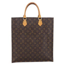 LOUIS VUITTON Monogram Sac Plat Hand Bag M51140 LV Auth BA11075-2