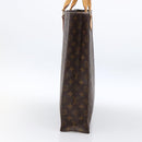 LOUIS VUITTON Monogram Sac Plat Hand Bag M51140 LV Auth BA11075-4