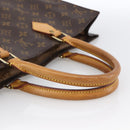 LOUIS VUITTON Monogram Sac Plat Hand Bag M51140 LV Auth BA11075-7