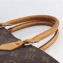 LOUIS VUITTON Monogram Sac Plat Hand Bag M51140 LV Auth BA11075-8