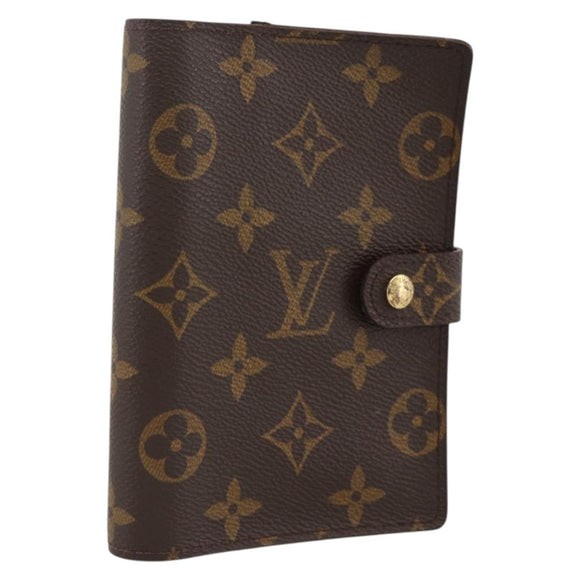 LOUIS VUITTON Monogram Agenda PM Day Planner Cover R20005 LV Auth BA11076
