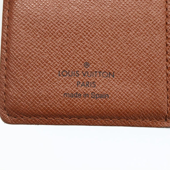 LOUIS VUITTON Monogram Agenda PM Day Planner Cover R20005 LV Auth BA11076