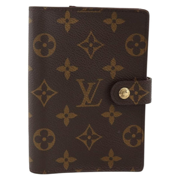 LOUIS VUITTON Monogram Agenda PM Day Planner Cover R20005 LV Auth BA11076