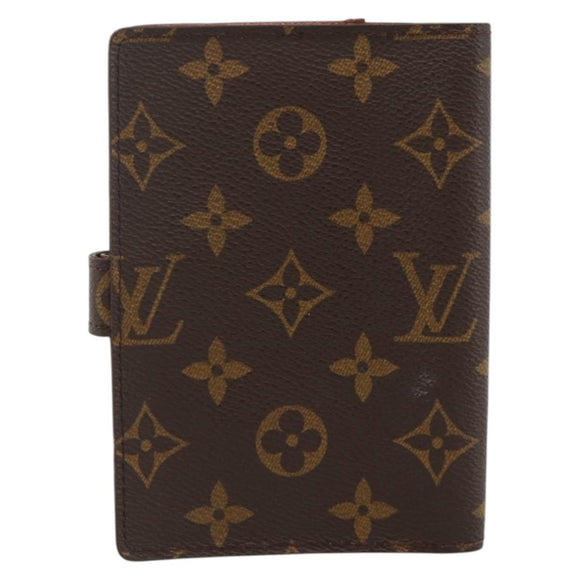 LOUIS VUITTON Monogram Agenda PM Day Planner Cover R20005 LV Auth BA11076