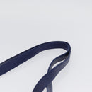 BALLY Quilted Chain Shoulder Bag Leather Blue Gold Auth BA11081-8