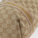 GUCCI GG Canvas Tote Bag Beige Gold 137396 Auth BA11082-10