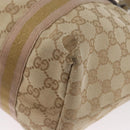 GUCCI GG Canvas Tote Bag Beige Gold 137396 Auth BA11082-11
