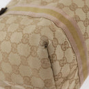 GUCCI GG Canvas Tote Bag Beige Gold 137396 Auth BA11082-12
