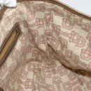 GUCCI GG Canvas Tote Bag Beige Gold 137396 Auth BA11082-17