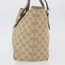 GUCCI GG Canvas Tote Bag Beige Gold 137396 Auth BA11082-4