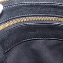 Chloe Hand Bag Leather Black Gold Auth BA11087-15