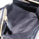 Chloe Hand Bag Leather Black Gold Auth BA11087-16