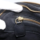 Chloe Hand Bag Leather Black Gold Auth BA11087-19