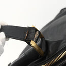 Chloe Hand Bag Leather Black Gold Auth BA11087-24