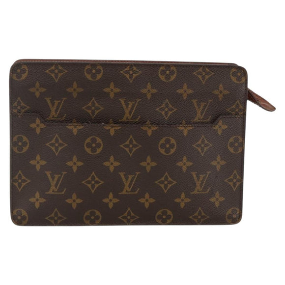 LOUIS VUITTON Monogram Pochette Homme Clutch Bag M51795 LV Auth BA11096