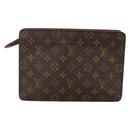 LOUIS VUITTON Monogram Pochette Homme Clutch Bag M51795 LV Auth BA11096-3
