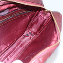 CARTIER Must Line Shoulder Bag Leather Bordeaux Gold Auth BA111-17