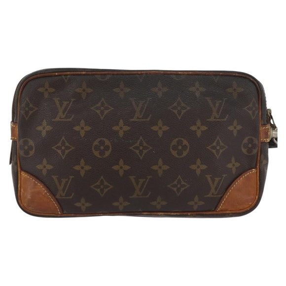 LOUIS VUITTON Monogram Marly Dragonne GM Clutch Bag M51825 LV Auth BA11101