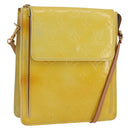LOUIS VUITTON Monogram Vernis Motto Accessory Pouch Gris M91030 LV Auth BA11103-1
