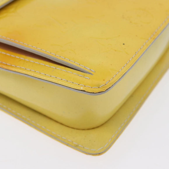 LOUIS VUITTON Monogram Vernis Motto Accessory Pouch Gris M91030 LV Auth BA11103