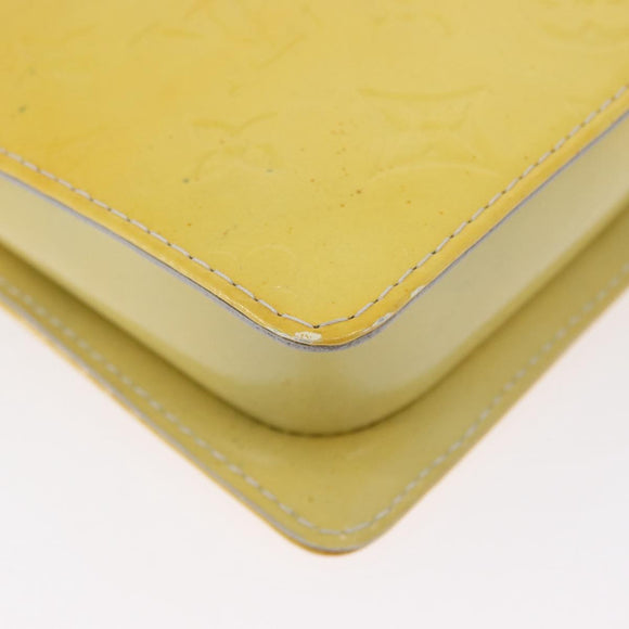 LOUIS VUITTON Monogram Vernis Motto Accessory Pouch Gris M91030 LV Auth BA11103