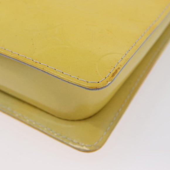 LOUIS VUITTON Monogram Vernis Motto Accessory Pouch Gris M91030 LV Auth BA11103