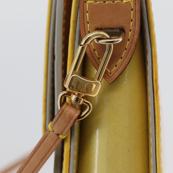 LOUIS VUITTON Monogram Vernis Motto Accessory Pouch Gris M91030 LV Auth BA11103