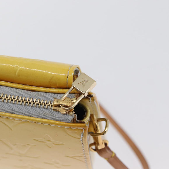 LOUIS VUITTON Monogram Vernis Motto Accessory Pouch Gris M91030 LV Auth BA11103