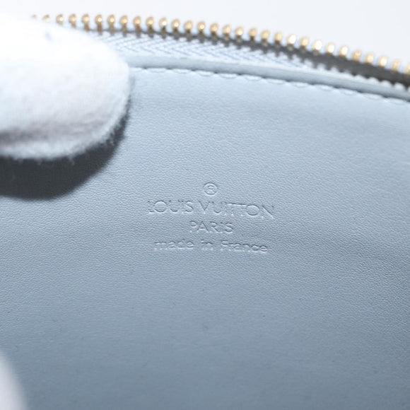 LOUIS VUITTON Monogram Vernis Motto Accessory Pouch Gris M91030 LV Auth BA11103