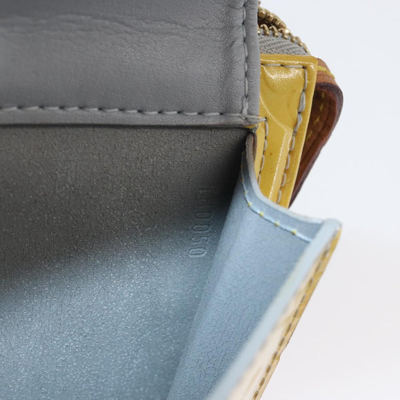 LOUIS VUITTON Monogram Vernis Motto Accessory Pouch Gris M91030 LV Auth BA11103