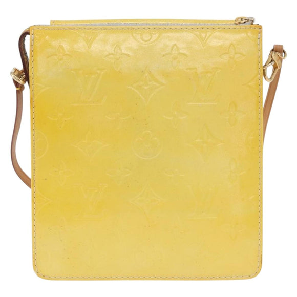 LOUIS VUITTON Monogram Vernis Motto Accessory Pouch Gris M91030 LV Auth BA11103