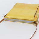 LOUIS VUITTON Monogram Vernis Motto Accessory Pouch Gris M91030 LV Auth BA11103-6
