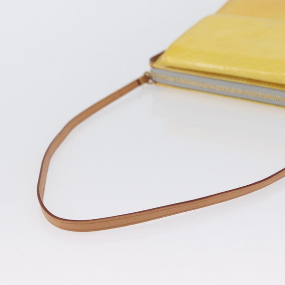 LOUIS VUITTON Monogram Vernis Motto Accessory Pouch Gris M91030 LV Auth BA11103