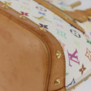 LOUIS VUITTON Monogram Multicolor Alma Hand Bag White M92647 LV Auth BA11105-14