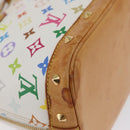 LOUIS VUITTON Monogram Multicolor Alma Hand Bag White M92647 LV Auth BA11105-15