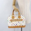 LOUIS VUITTON Monogram Multicolor Alma Hand Bag White M92647 LV Auth BA11105-22