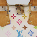LOUIS VUITTON Monogram Multicolor Alma Hand Bag White M92647 LV Auth BA11105-3